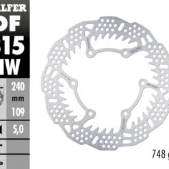Galfer Shark Rear Disc 240mm, 748g Beta RR 13-