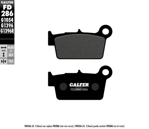 Bakbelägg Org - KX 04-, KX450 -23, RMZ/RM 04-, YZ 03-, Beta 14- GG 10-