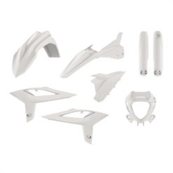 Plastkit enduro med lampkåpa, gaffelbensskydd Beta 20-22, vit