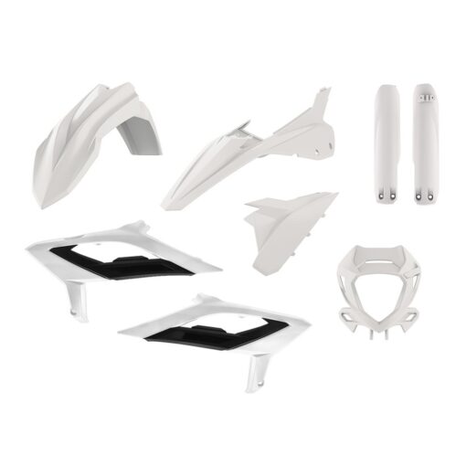 Plastkit Enduro m kåpa, gaffelbensskydd Beta RR 23-24, vit
