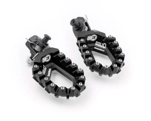 FOOTREST KIT S3 HR SOLID KTM/HKY/GG BLK