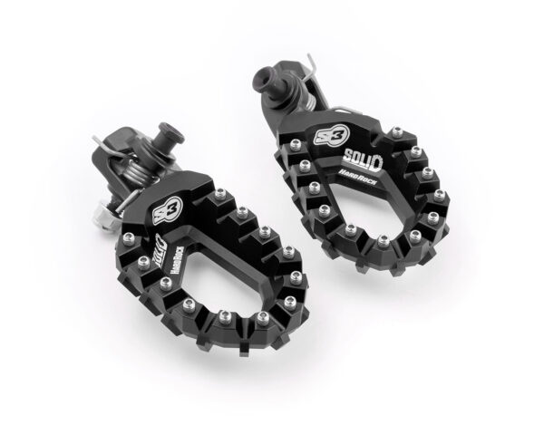 FOOTREST KIT S3 HR SOLID KTM/HKY/GG BLK