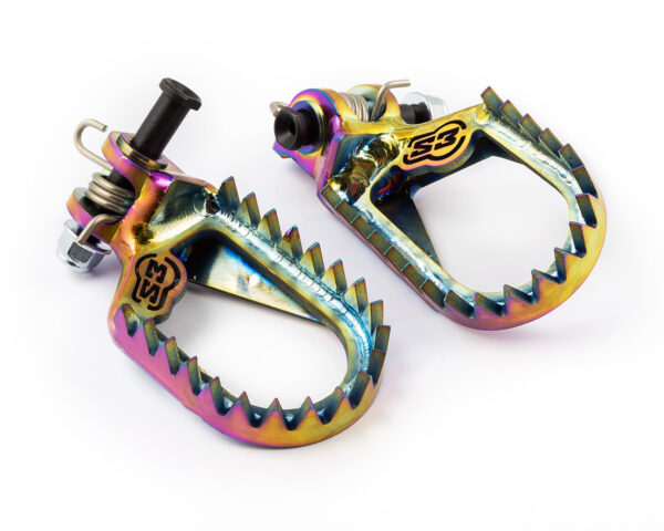 TITANIUM S3 FOOTPEGS RAINBOW SH
